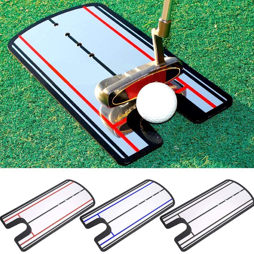 Golf Trainer Pushrod Mirror Indoor outdoor trainer putter alignment lenses aim for exercise mirror-Taobao