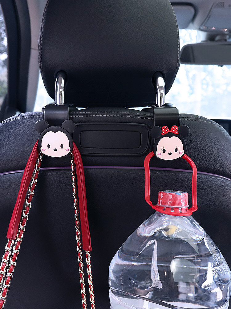 Car seat back car small hook car interior supplies seat back multi-function vehicle rear hook invisible cute cartoon