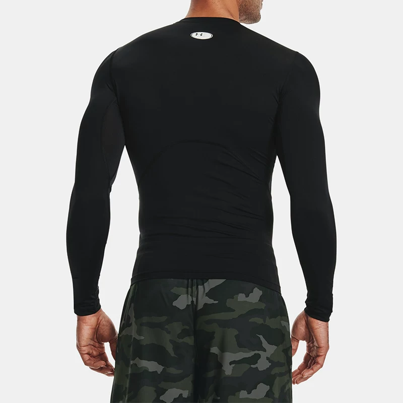 Under armour, быстросохнущая спортивная лонгслив, эластичная футболка, для бега, впитывает пот и запах, облегающая