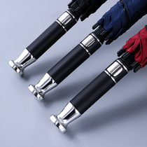Rolls-Royce automatic umbrella Men plus size reinforced thickened double triple Black long handle Oversized straight rod Business