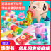 bộ đồ chơi nhà bếp cỡ lớn Đồ chơi trẻ em heo đất máy làm đồ chơi cô gái plasticine màu đất nặn bộ công cụ đất sét thủ công bộ đồ chơi nấu ăn nấu ăn mini 