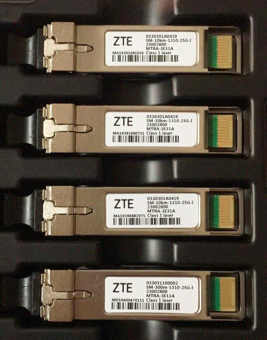 ZTE's New 25G Optical Module 10G Single-mode SM-10KM-1310-25G-I for 5G Network Equipment