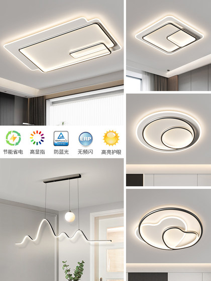 Minimalist Living Room Ceiling Light, Modern and Simple, Full-Spectrum Eye Protection, 2026 New Lighting Package, Whole House Combination