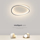 Bedroom Lamp Modern Minimalist Style Home Use Minimalist Circular Study Lamp Full Spectrum Smart Voice Control Ceiling Lamp