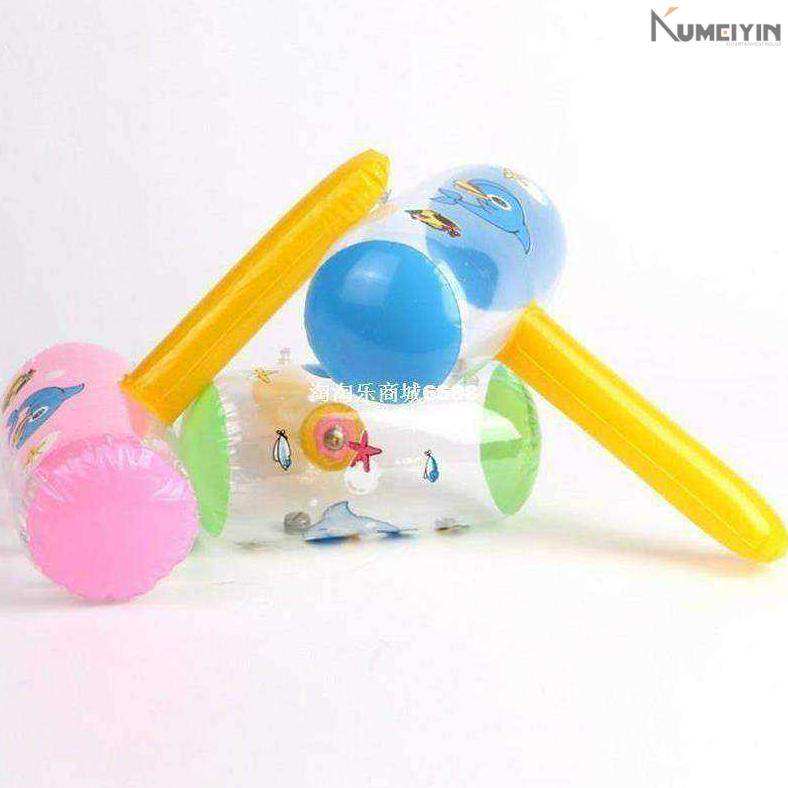 -Kids cartoon bell inflitable hammer toy baby blow uchilldr 