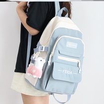 School bag Girls 2021 new Korean edition junior high school students to decompress the first one to the first third of girls first two girls minus the negative