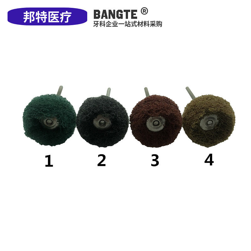 Dental material nylon grinding fiber wheel with handle polishing wheel oral dental tooth polishing mechanic polishing machine