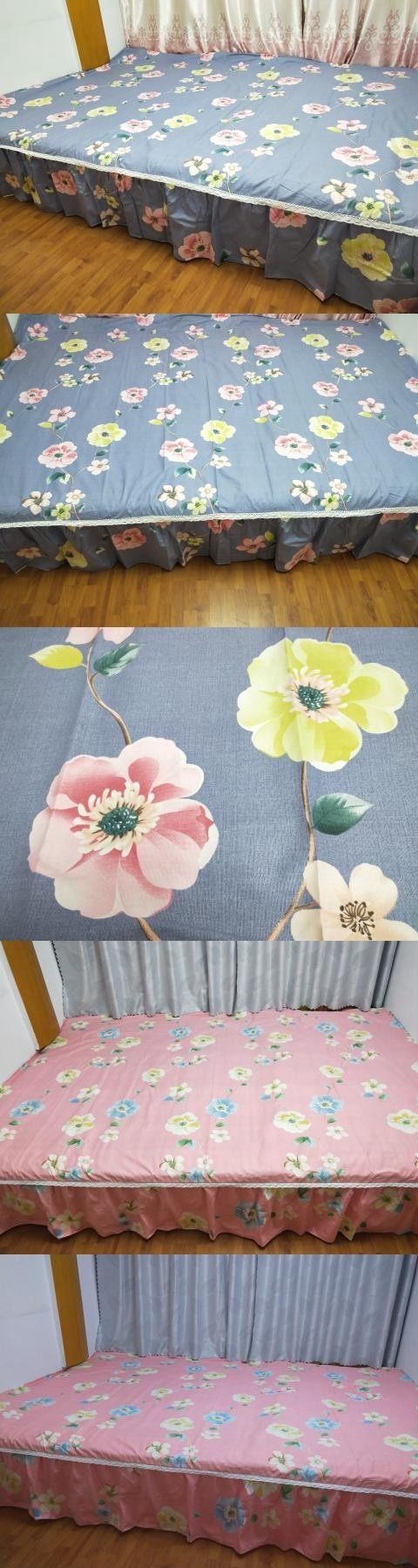 Tatami trải giường một chiếc váy chống trượt 3 35 4 m lớn 炕 vải lanh bằng vải lanh lớn chiếu đơn - Váy Petti váy giường đẹp	