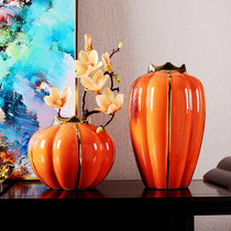 New Chinese Ceramic Pendulum vase flower floral floral TV cabinet Xuanguan Decoration Hotel Clubhouse Lobby Soft Dress