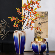 American Nordic New Chinese light luxury Jingdezhen Ceramic Pendulum vase florator Xuanguan Living room TV Cabinet Decoration