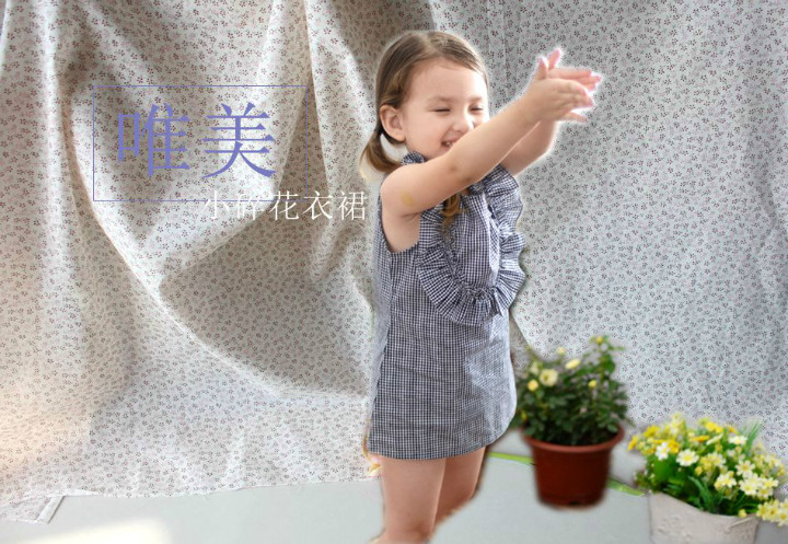 Na nhà vườn hoa bông bông hoa nhỏ vải cotton vải áo sơ mi ăn mặc handmade diy vải