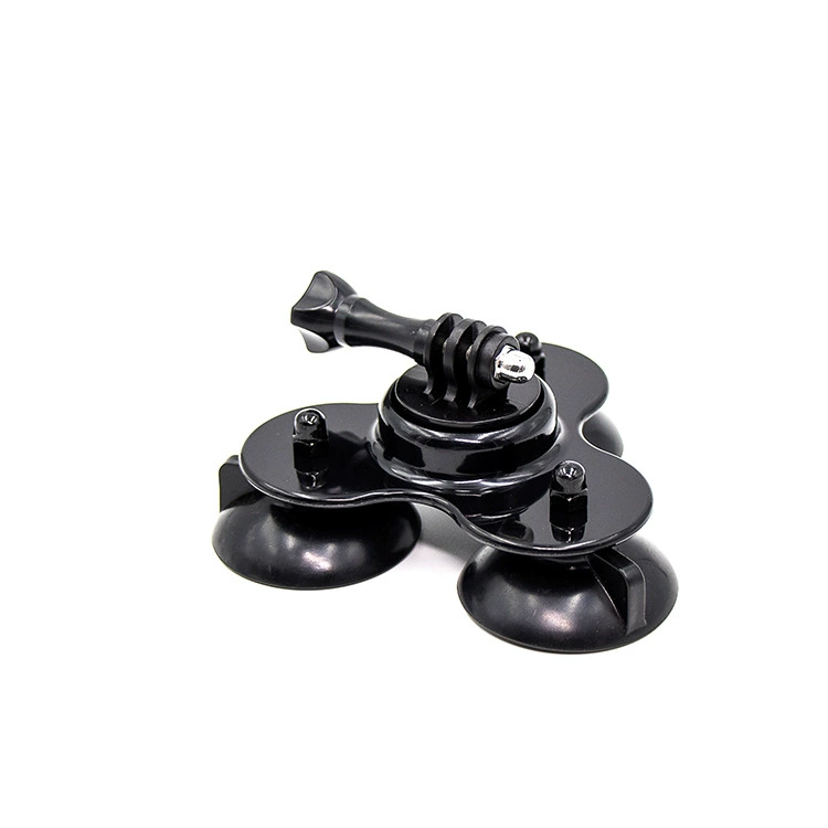 Cốc hút hình tam giác Thích hợp cho cốc hút nhỏ gopro Hợp kim nhôm góc thấp phụ kiện gopro xe hơi chân máy cốc hút - Phụ kiện VideoCam