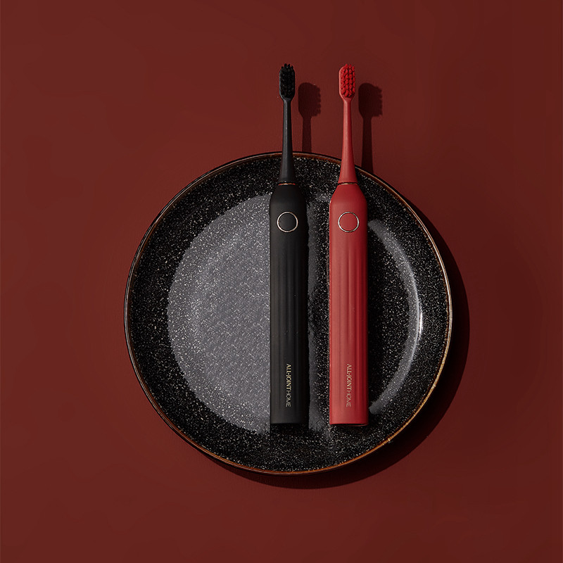 Intelligent Electric Toothbrush Red Fully Automatic Adult Soft Hair Upscale Couple Suit Student Party Male And Female Rechargeable