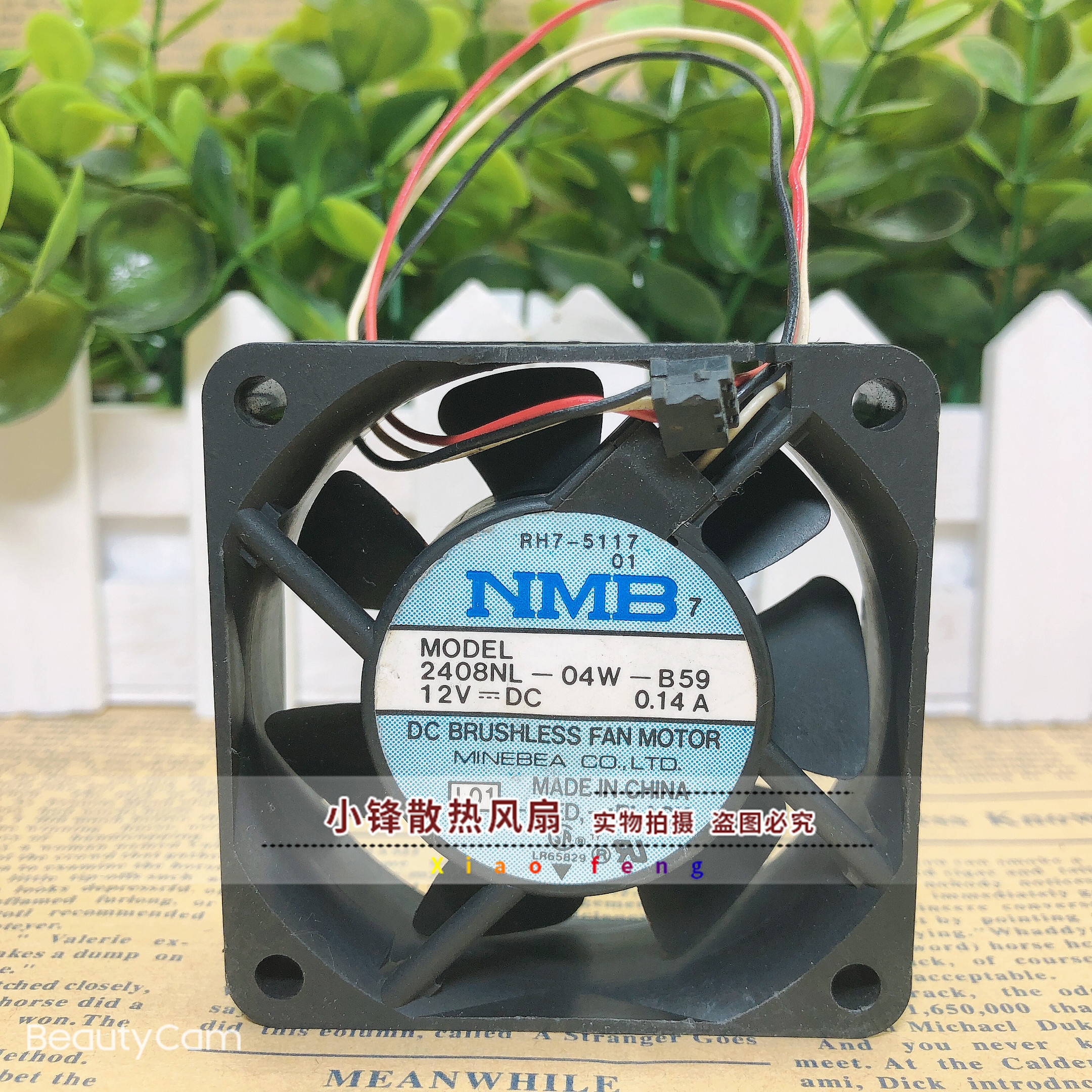 Meibei NMB 6020 2408NL-04W-B59 12V 0 14A 6CM projector fan