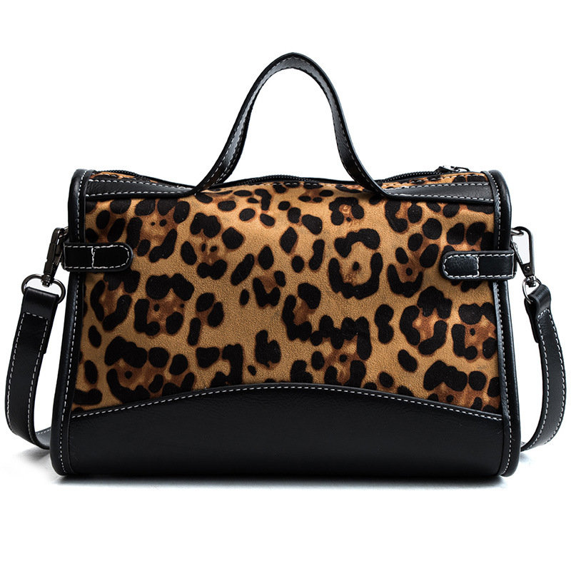 2018 Rivet Bag Womens thời trang mới Minimalist Túi xách Tính cách Leopard In 100-vai Slant Gối Hongrun.