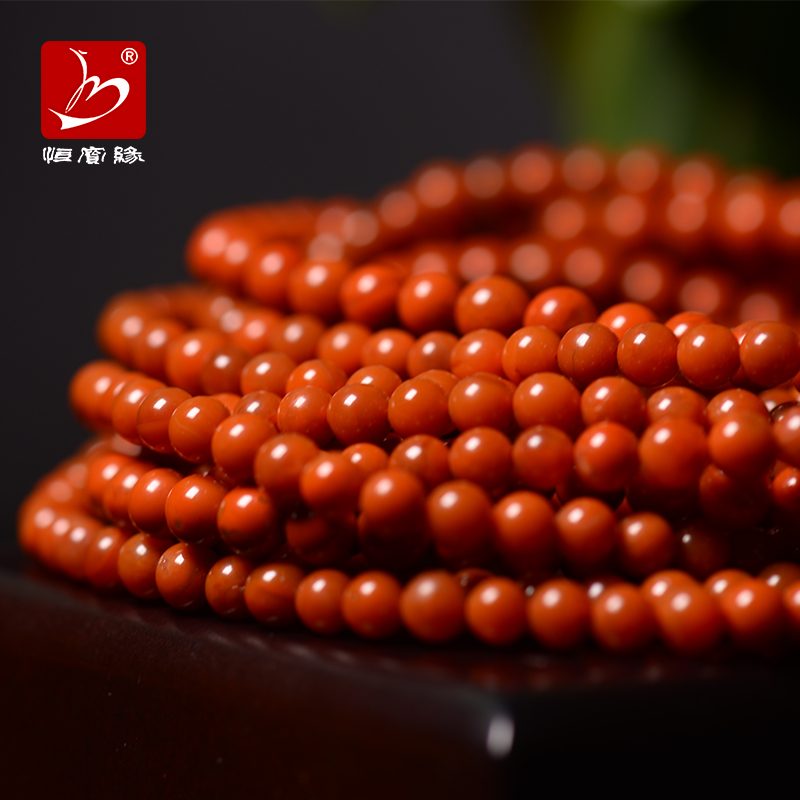 Hengbao Marginal Green Pine Stone Accessories Handstring DIY South Red Millet Pearl Raw Mineral Ornaments Matching Beads