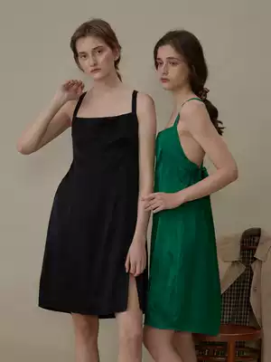 NOT JUST PAJAMA NIGHTDRESS SILK dress FEMALE silk summer sexy suspenders home clothes can be worn outside