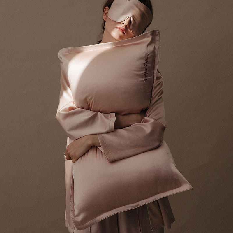 NOTJUSTAPAJAMA double-sided real silk pillowcase 22 mmi protein beauty pillow towel birthday wedding companion gift