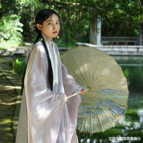古风油纸伞女古装舞蹈伞江南绸布伞装饰吊顶伞旗袍走秀演出道具伞