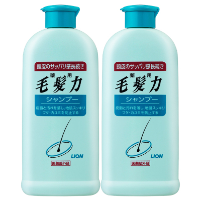 LION狮王毛发力洗发水去屑控油固发蓬松止痒进口200ml*3