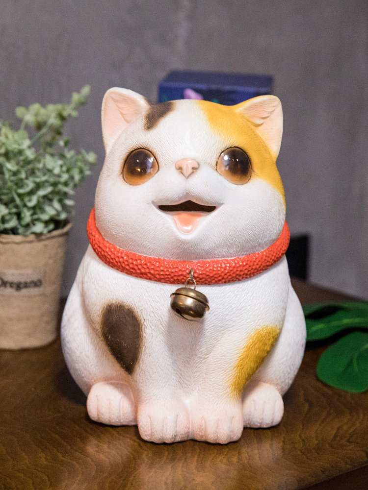 Home Beautiful cute lucky cat ornaments Creative home accessories Living room decoration Wine cabinet small decoration Children's piggy bank