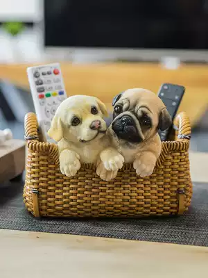 Home living room coffee table decoration decoration creative porch key display desktop remote control sundries storage box