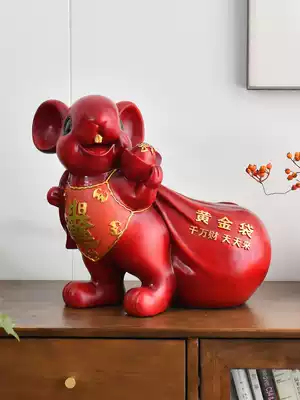 Large piggy bank is not desirable household adult piggy bank zodiac mouse creative decoration large capacity can only enter and exit