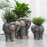 Крупная креативная слон цветочный горшок украшения в помещении гостиной виллы Дверь Дверь торговые центры приземление зеленое растение цветок