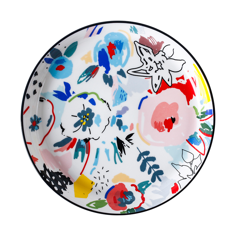 Japanese ceramics tableware for series suit household soup plate job 0 mark cup plate the wind restoring ancient ways
