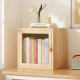 Solid Wood Desktop Bookshelf Floor-Standing Storage Rack Pine Narrow Gap Cabinet Children's Home Storage Cabinet Living Room Simple Bookcase