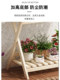 Solid Wood Small Flower Stand Multi-Layer Cross-Shaped Storage Rack Indoor Living Room Balcony Flower Stand Floor-Standing Storage Flower Rack
