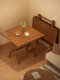 Folding Table Square Table Small Apartment Solid Wood Portable Outdoor Balcony Dining Table Stall Dining Table Home Use 2026 New Model