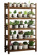 Flower Stand Storage Rack Solid Wood Multi-Layer Balcony Decoration Arrangement Floor-Standing Succulent Flower Pot Rack Indoor Living Room Simple