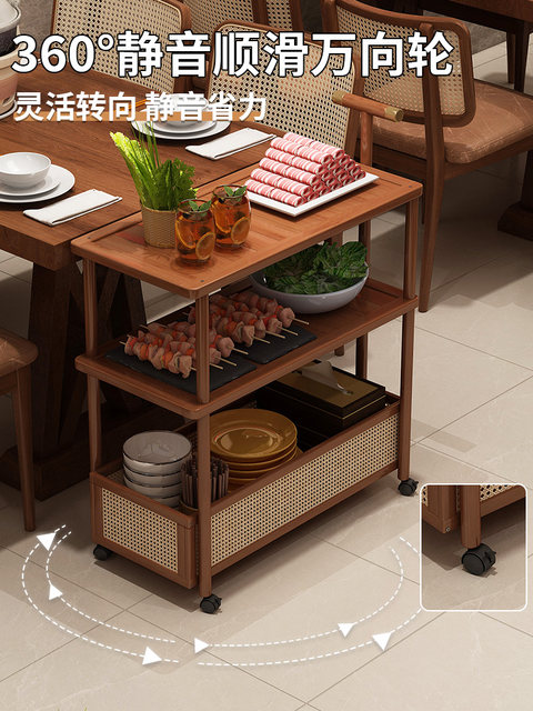 Hot Pot and Barbecue Restaurant Storage Rack, Movable Restaurant Serving Rack, Integrated Storage Cabinet, Sideboard, 2026 New Popular Model
