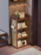 Retro-Style Bookshelf Floor-Standing Storage Rack Multi-Layer Storage Rack Living Room Bedroom Storage Rack Designer Style Modern and Simple