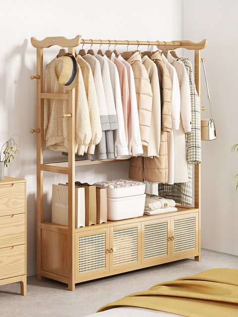 Coat Rack, Household Floor-Standing Bedroom Clothes Rack, Indoor Simple Clothes Drying Rack, Room Storage Rack, Clothes Rack