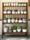 Balcony Garden Flower Stand Multi-Layer Indoor Household Solid Wood Succulent Flower Pot Stand Living Room Floor-Standing Green Plant Storage Rack