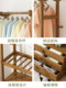 2026 New Model Simple Coat Rack Home Clothes Rack Bedroom Floor-Standing Clothes Hanger Clothes Rack Storage Rack Bamboo