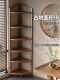 Solid Wood Tripod Corner Bookshelf for Home Use, Floor-Standing, Bathroom Storage, Gap Storage, Living Room Wall Corner Shelf, Simple Design