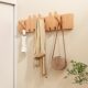 Piano Key-Shaped Wooden Coat Rack, Wall-Mounted Hook for Entryway, Wall Hook for Hanging Clothes Behind the Door