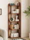 Vintage-Style Corner Storage Rack, Floor-Standing Home Corner Bookshelf, Living Room Wall-Mounted Corner Triangular Storage Cabinet, Multi-Layer