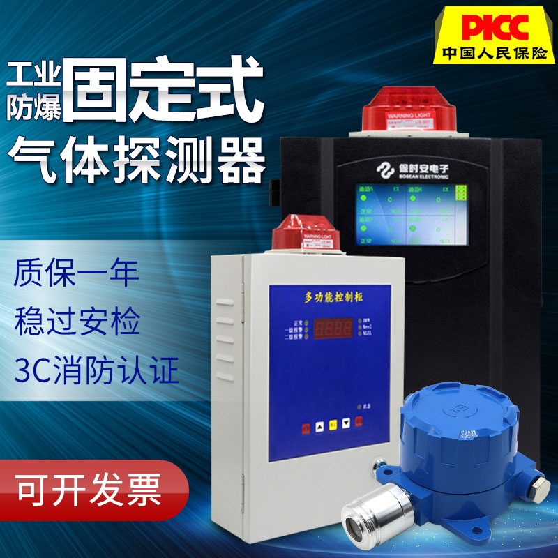 Oxygen Hydrogen Leakage Siren Combustible Gas Carbon Monoxide Ammonia Gas Detector Commercial Industry