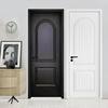 New French-Style Wooden Door, High-End Vintage Lacquered Interior Door, Solid Wood Composite Room Bedroom Door Set, Ecological Door