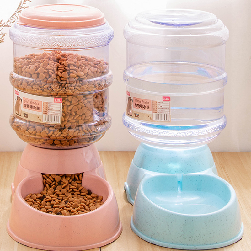 Kitty automatic feeding machine cat feeding machine automatically feeding cat food pet large capacity feeding water feeder to feed cat deity