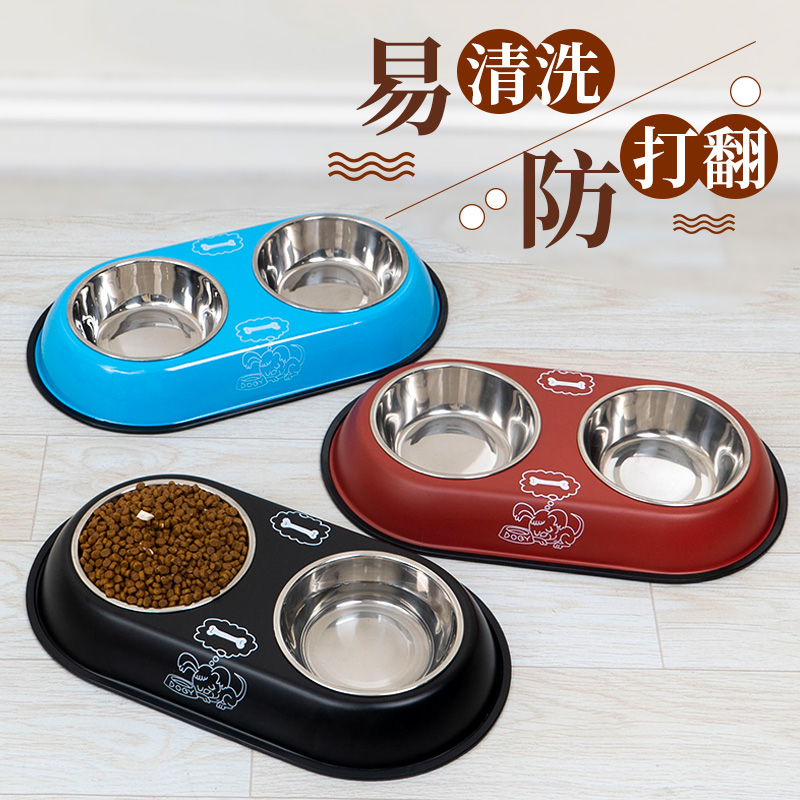 Dog bowl cat bowl bowl cat basin Teddy dog dog dog dog dog dog dog dog gold hair drink water pet supplies
