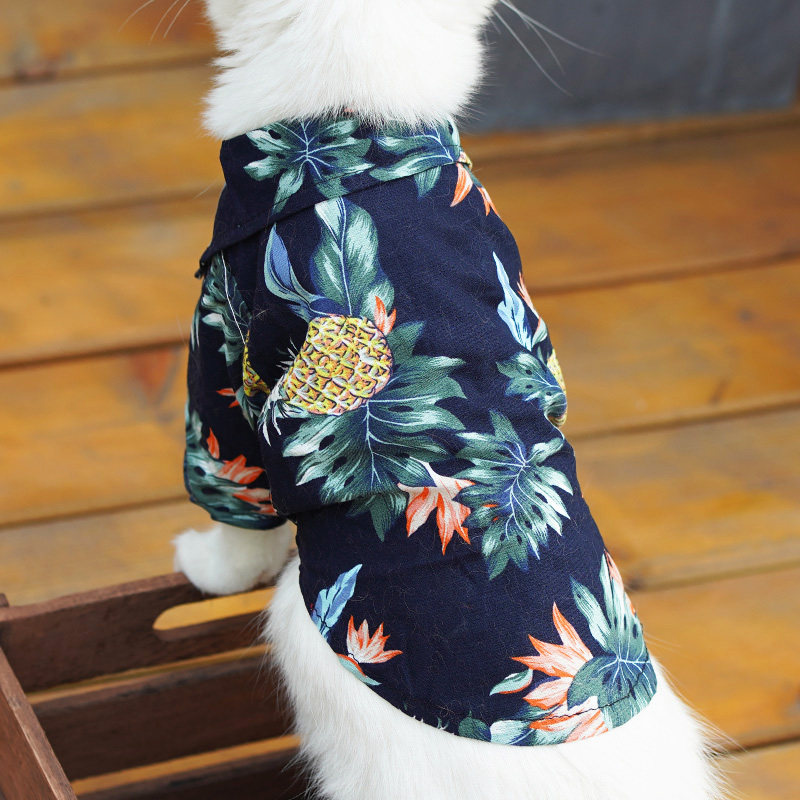Cat clothes summer thin shirt kitten summer trend dog Teddy Pomeranian small dog pet clothing