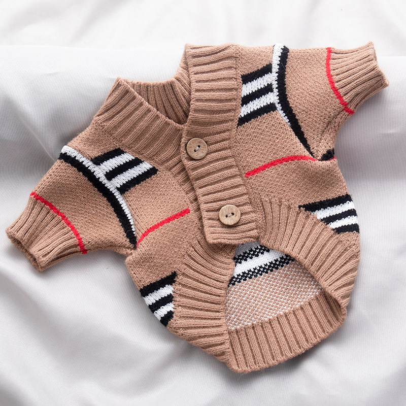 Pet Sweater, Small Dog Clothes, Cardigan, Teddy, Poodle, Pomeranian, Bichon, Maltese, Cat, Warm, Autumn and Winter