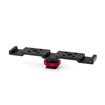 SLR camera double head hot shoe bracket stabilizer mobile phone shooting vlog set microphone universal extension accessories