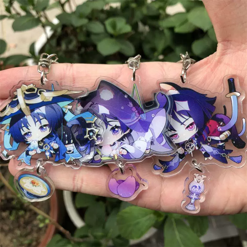 Game Gene IMPACT KAEDEHARA KAZUHA TARTAGLIA Keychain Acce