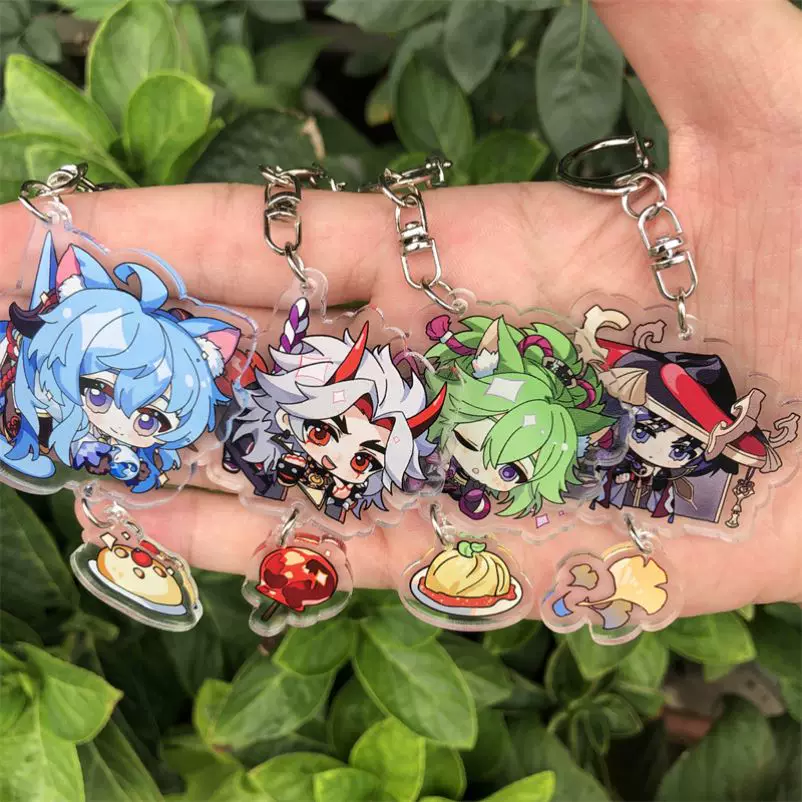 Game Gene IMPACT KAEDEHARA KAZUHA TARTAGLIA Keychain Acce